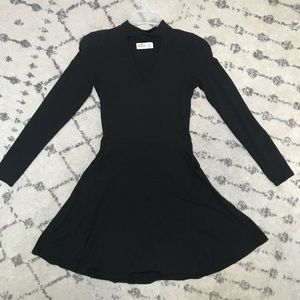 Hollister turtle neck cut out dress